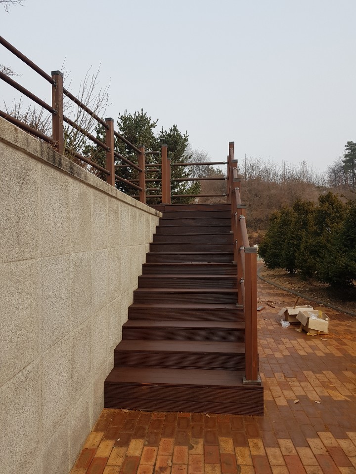 세종 은하수공원 합성목재 전망데크 시공 — 사진 10