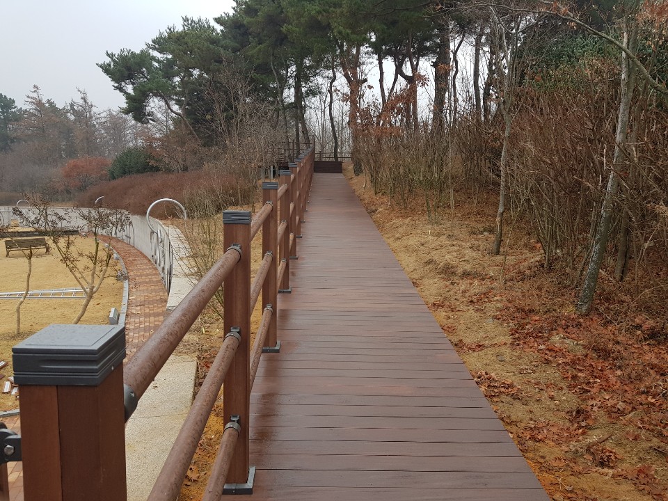 세종 은하수공원 합성목재 전망데크 시공 — 사진 12