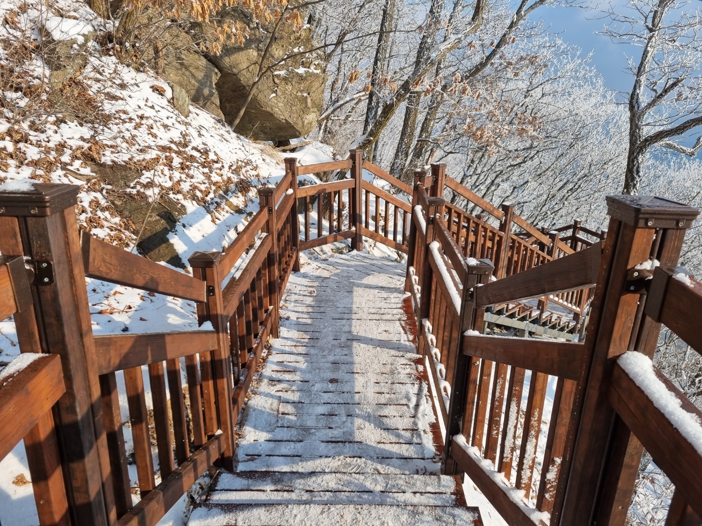 천마산 친환경 목재데크 산책로 시공 — 사진 12