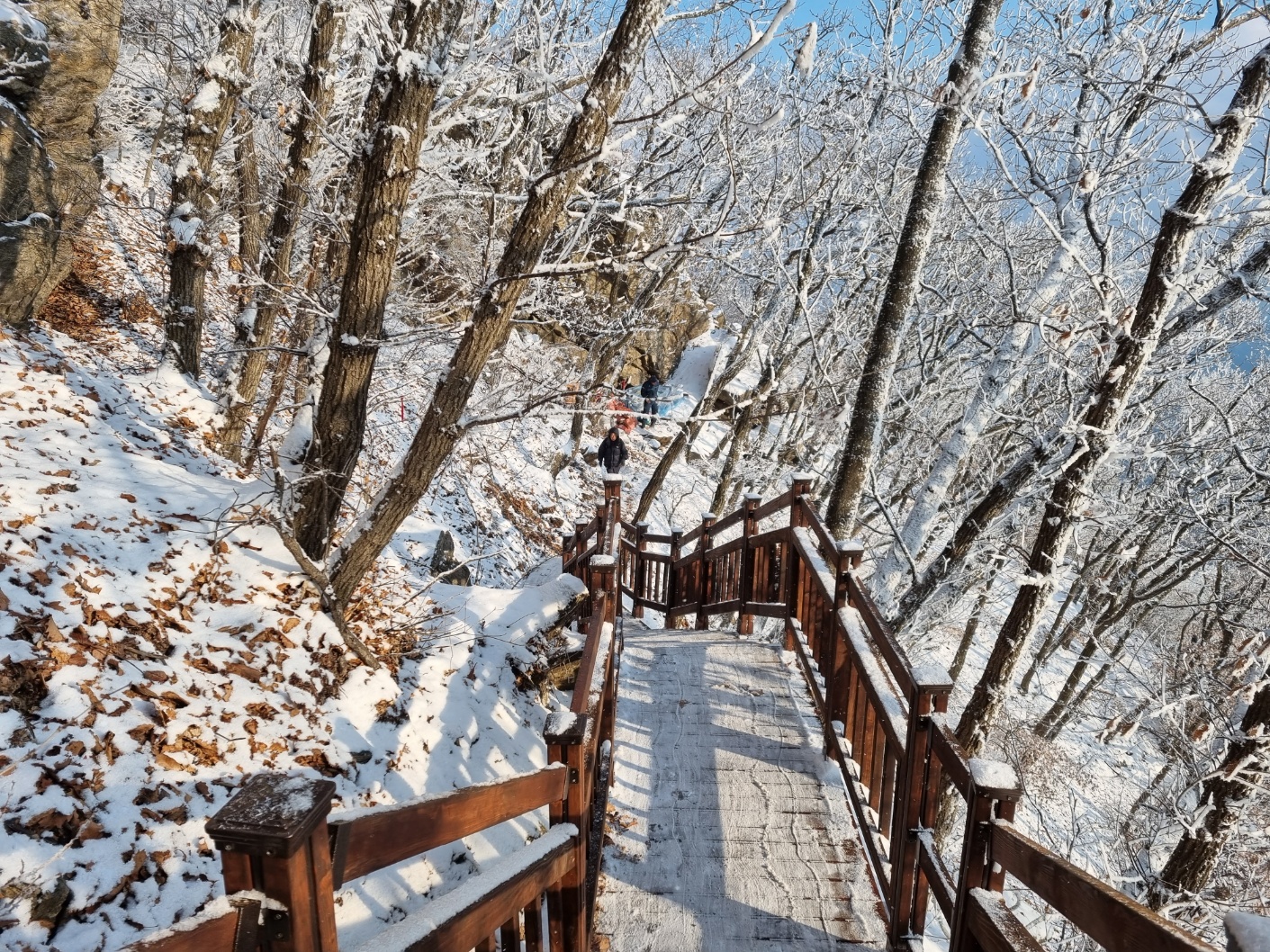 천마산 친환경 목재데크 산책로 시공 — 사진 15