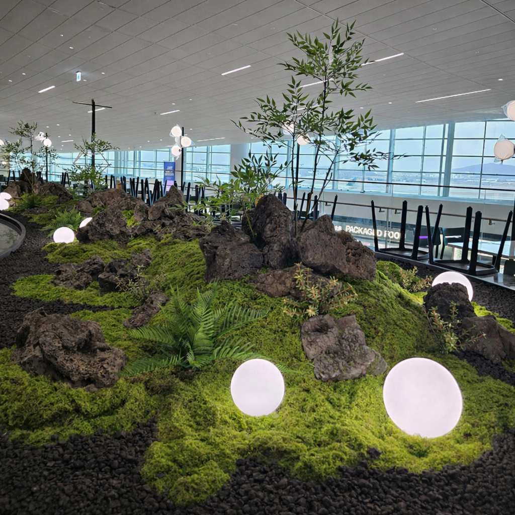 인천국제공항 제주 감성 실내 힐링 정원 — 사진 3
